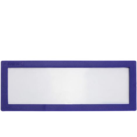 PrimeMatik - Magnetic label with blue frame and magnet signboard 120x45mm