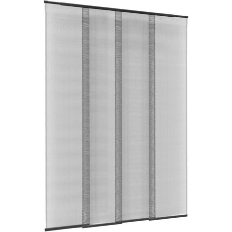 PrimeMatik - Moustiquaire pour porte max 130 x 250 cm rideau télescopique
