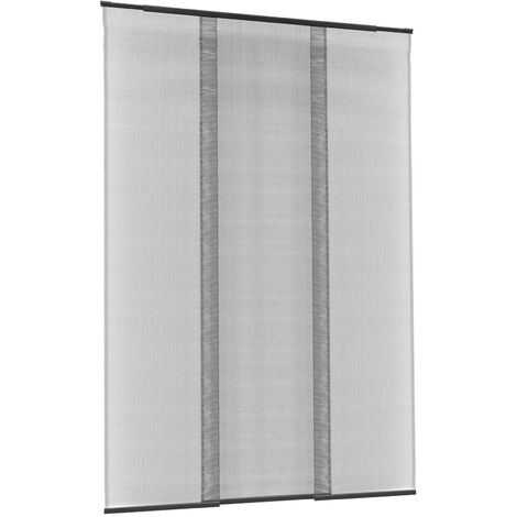 PrimeMatik - Moustiquaire pour porte max 95 x 220 cm rideau télescopique