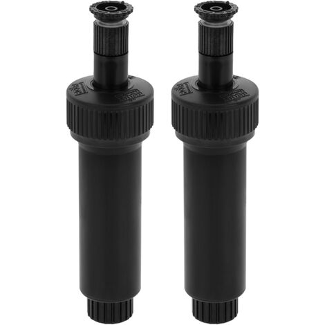PrimeMatik - Pack de 2 gicleurs avec buse escamotable de 10 cm avec une portée de 2 à 4 m
