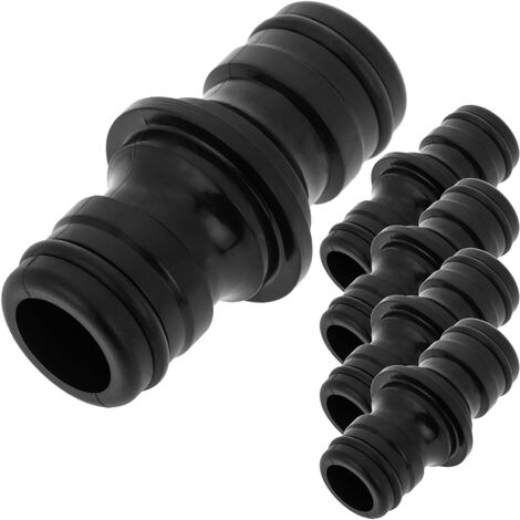 PrimeMatik - Pack de 5 unités 1 pouce 25 mm raccord rapide mâle noir et connecteur d'extension