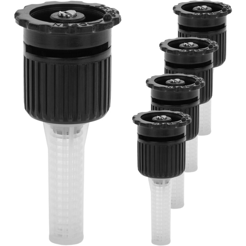 Pack of 5 units adjustable nozzle from 25 to 360 degrees with a range of 4 to 4.5 m - Primematik