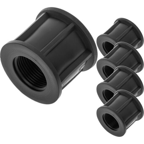 PrimeMatik - Paquet de 5 unités de manchon en polypropylène de 1 pouce pour système d'irrigation