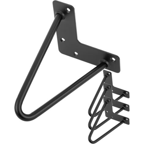 PrimeMatik Pies Redondos para Mesa y Mueble Patas en Acero Cromado de 10cm 4-Pack