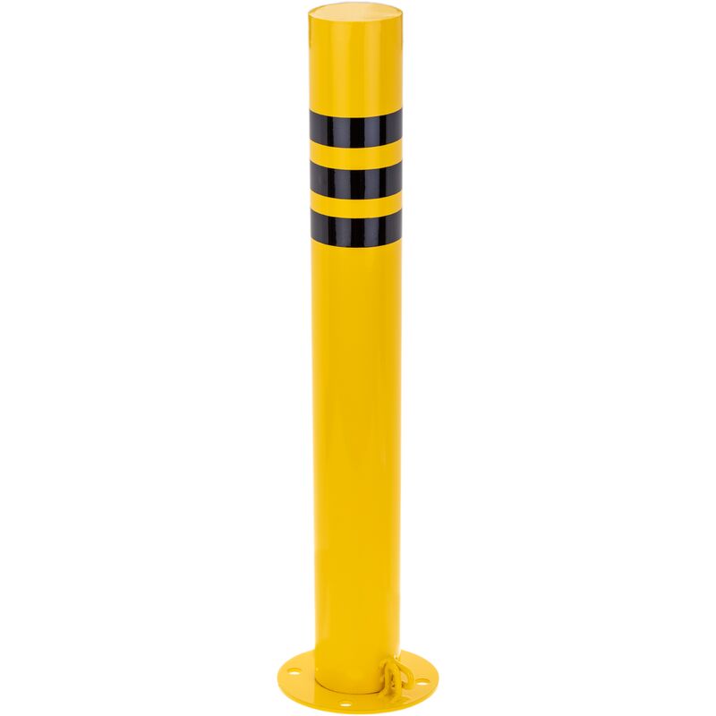 

Pilona bolardo de acero con base clavada removible 110x1000mm - Primematik