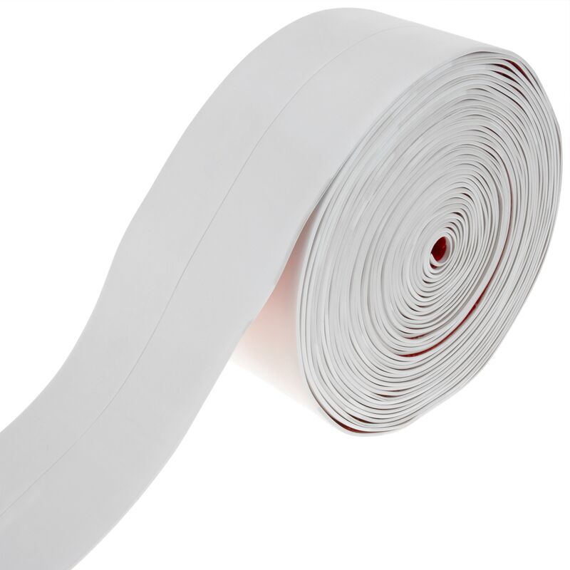 Plinthe flexible autocollante 19 x 19 mm. Longueur 10 m blanc - Primematik
