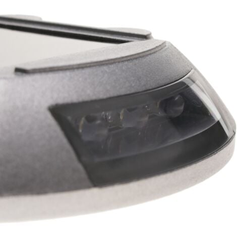 PrimeMatik Plot routier solaire LED r/éfl/échissant de signalisation 105x105x20mm aluminium 2-pack