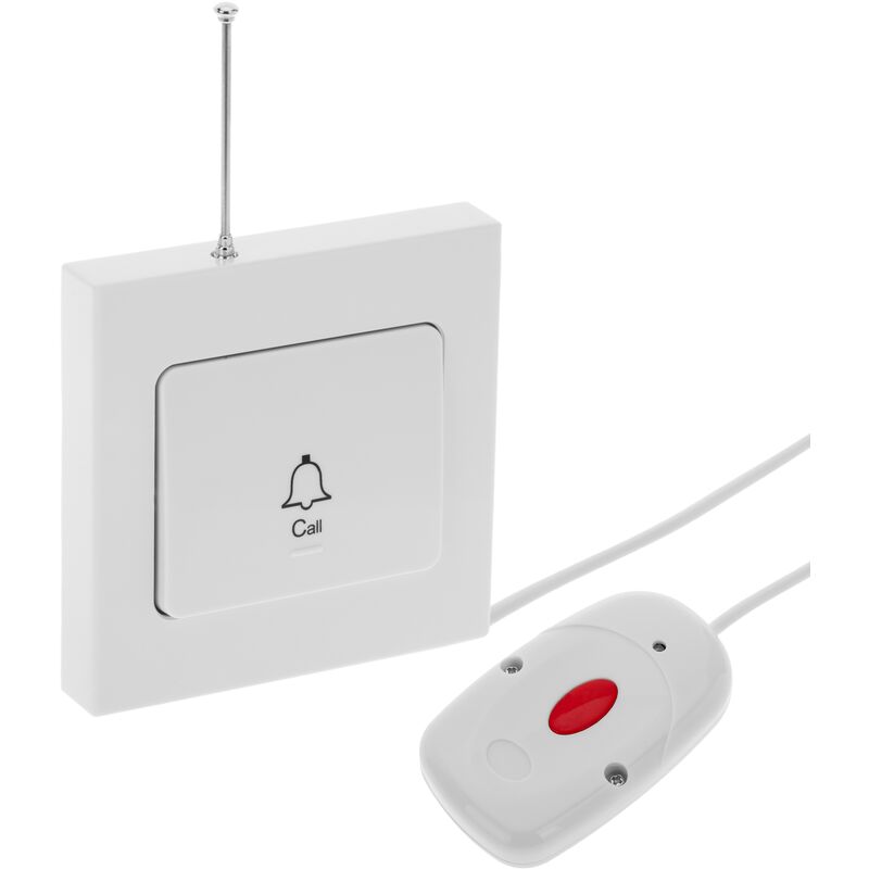 

Pulsador emisor transmisor para sistema de llamada inalámbrico de pared 1000m 1 tecla - Primematik