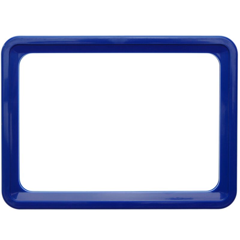 Image of PrimeMatik - Quadro per cartelli, manifesti e segnaletica blu de la dimensione A5 218x155mm
