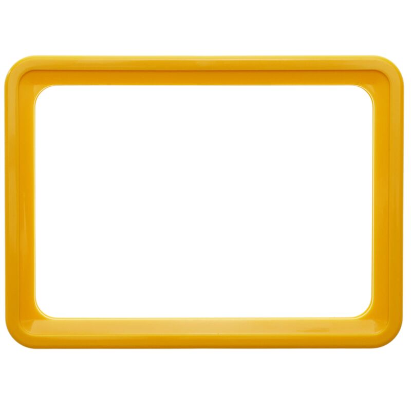 Image of Primematik - Quadro per cartelli, manifesti e segnaletica giallo de la dimensione A3 427x304mm