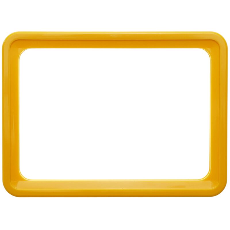 Image of Primematik - Quadro per cartelli, manifesti e segnaletica giallo de la dimensione A4 306x215mm