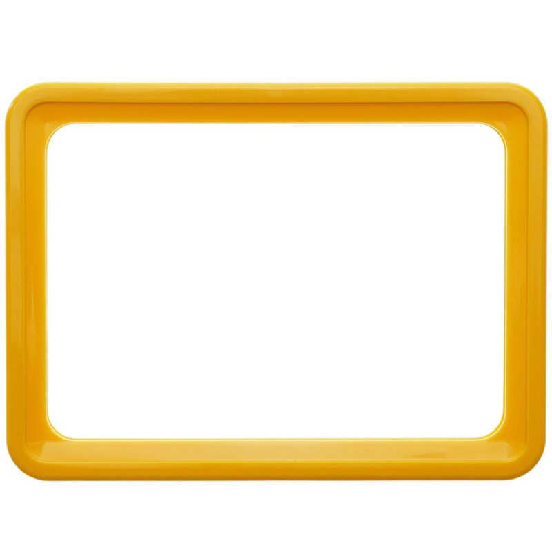 Image of Primematik - Quadro per cartelli, manifesti e segnaletica giallo de la dimensione A5 218x155mm