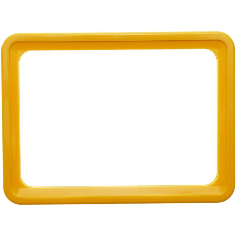 Image of Primematik - Quadro per cartelli, manifesti e segnaletica giallo de la dimensione A6 150x110mm