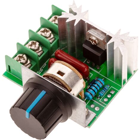 PrimeMatik - Régulateur de vitesse du ventilateur 2000W 4.5cm x 4cm x 2.2cm