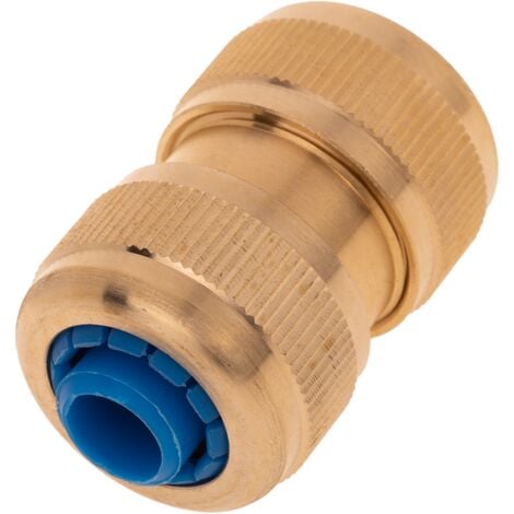 PrimeMatik - Réparateur de tuyau en laiton zingué 15 mm pour installation d'eau