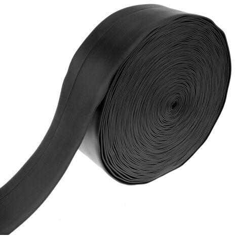 PrimeMatik - Rodapié flexible autoadhesivo 50 x 20 mm. Longitud 20 m negro