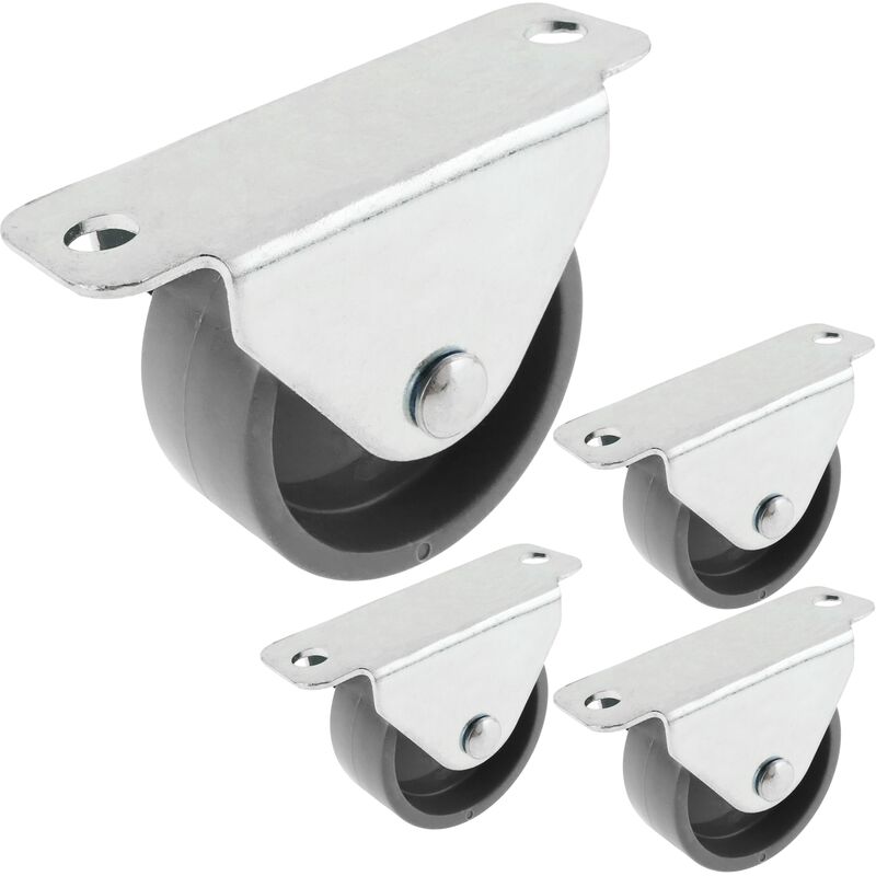 

Rueda de nailon 45 mm para puertas y muebles 4 pack - Primematik