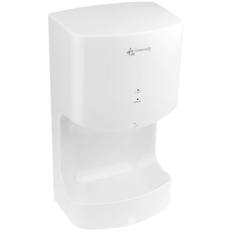 PrimeMatik - Sèche-mains électrique. Sèche-mains automatique à air chaud 1200W avec collecteur d'eau