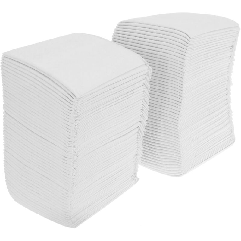 PrimeMatik - Serviettes de dressage pour chiens 100 unités 33 x 45 cm blanc