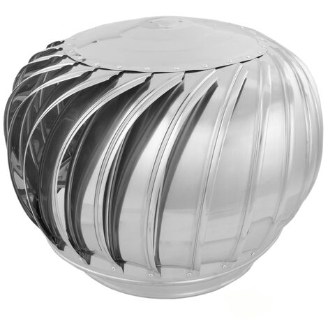 PrimeMatik - Sombrero extractor de humos galvanizado giratorio para tubo de 360 mm de diámetro