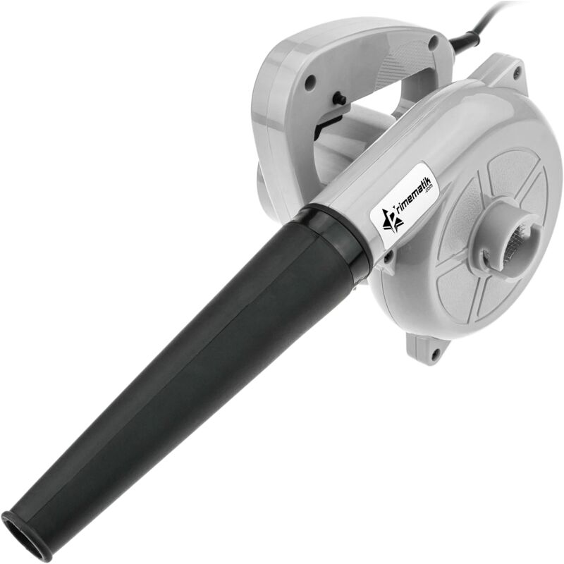 

PrimeMatik - Soplador aspirador eléctrico portátil de 600 W para hojas polvo suciedad