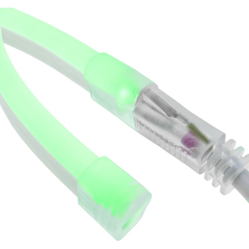 Image of Striscia flessibile led Neon Flex lnf 16x8mm 220VAC 50m verde - Primematik