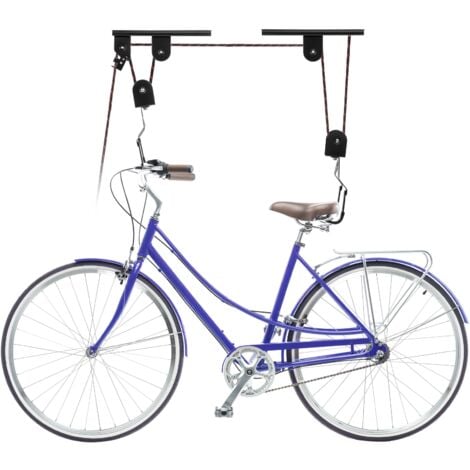 PrimeMatik - Support pour accrocher les vélos au plafond par des cordes et de poulies