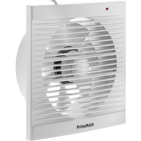 PrimeMatik - Ventilador de escape, Extractor de aire de 200 mm de diámetro, alta potencia de succión, para lavabo cocina trastero garaje
