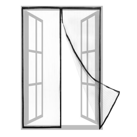 PrixPrime - Zanzariera magnetica per finestra con PVC bianco 120 x 120 cm