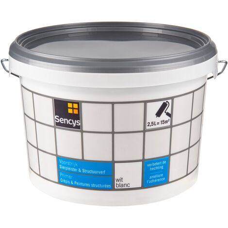Primer Sencys - Strukturierte Gemälde & Malerei - 2.5L - Weiß