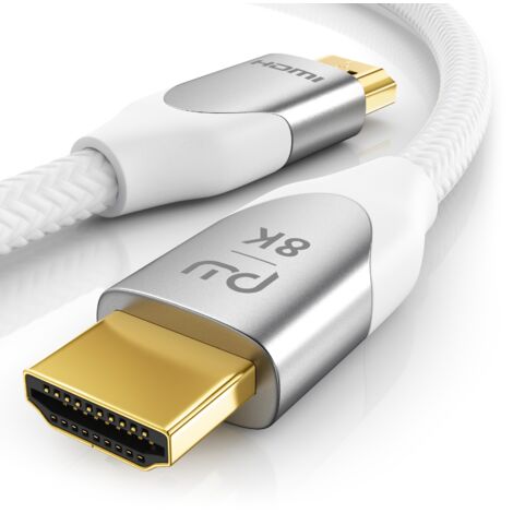 Primewire 8K Premium HDMI Kabel 2.1 mit Nylonummantelung, 7680 x 4320 @ 120 Hz mit DSC - 3m