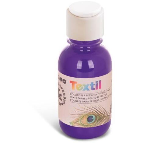 PRIMO Colore per Tessuto 125 ML Viola a Base d'Acqua Senza Fissatori per Stoffa