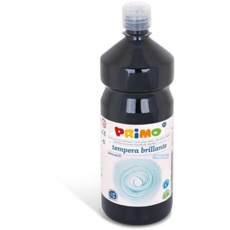 PRIMO - TEMPERA PRIMI PASSI COLORE NEROPRIMARIO SUPERLAVABILE PRONTO PER L'USO 1000ML