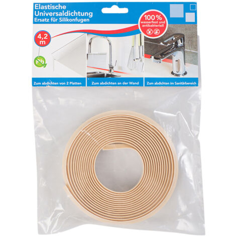 Primo Wandabschlußprofil Universal 420 cm 24 x 1 mm beige Wandabschlussprofil