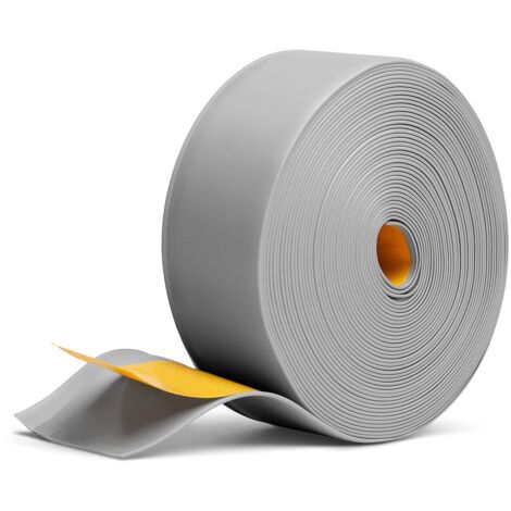 PRIMO Weichsockelleiste selbstklebend grau 13×48 mm 10 m