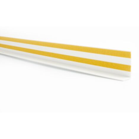 Primo Winkelprofil weiß 220 cm 40 x 20 mm weiß selbstklebend Sockelleiste