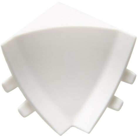 Primo Zubehörset für Wandanschlußleiste weiß, 7-teilig Clips & Ecken
