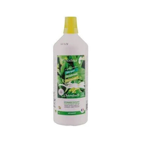 Primodeur 3D Nettoyant Surodorant 1 litre Parfum Chèvrefeuille