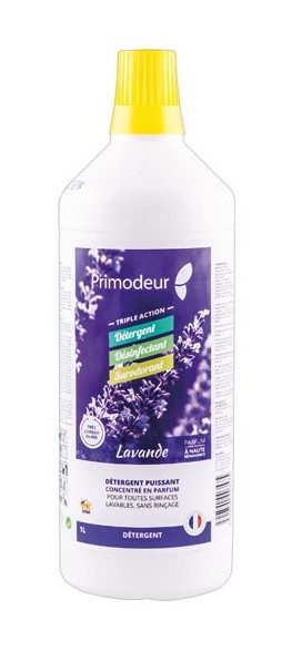 Détergent désinfectant surodorant 3D - lavande - 1 l - Primodeur