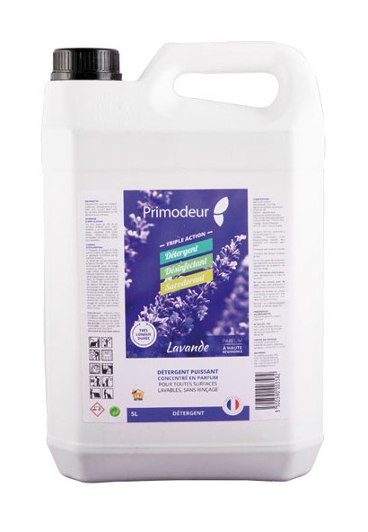 Primodeur - Détergent désinfectant surodorant 3D - lavande - 5 l