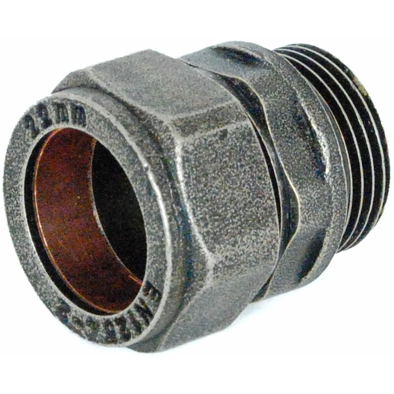 Abbey 22mm Brass Compression Adapter Pewter - Primus