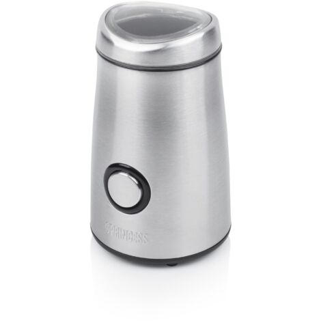 Princess 01.242196.01.001 Macinacaffe Elettrico, 150 W, 50 kg, Acciaio Inossidabile, Argento