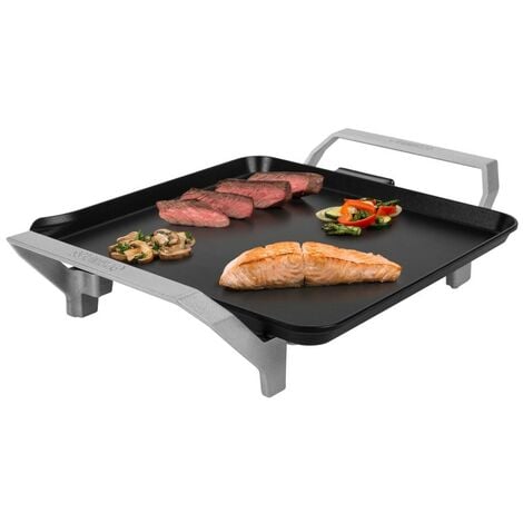 BRICOOMARKET Princess 103090 Table Chef Premium Compacta, Plancha Cuadrada 28 x 28 cm, cocina sin aceite, aluminio fundido con revestimiento antiadherente, Asas frías al tacto, Termostato regulable, 1500 W