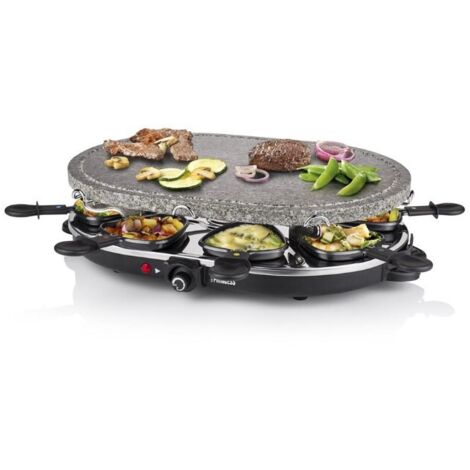 Princess 162720 Raclette 8 Oval Stone Grill Party