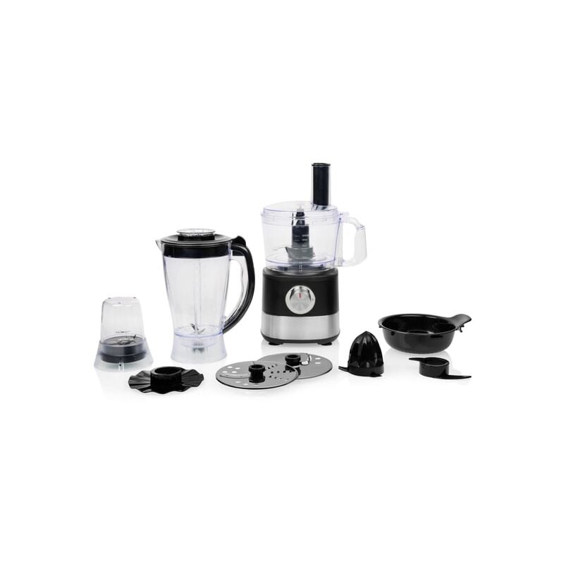 Tristar - Princess 221054 robot de cuisine 1000 w 1,2 l Anthracite, Acier inoxydable, Transparent