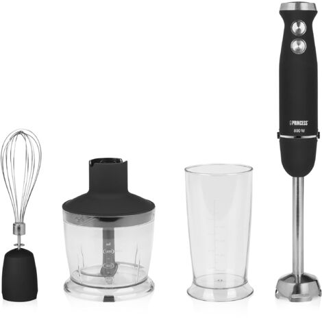 Princess 221220 set di Mixer di Mano – controllo di velocità – 800 W – Nero