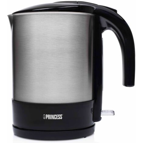 Princess 236039 Bollitore 2200W 2.7 Litri Nero Acciaio Inox Spazzolato