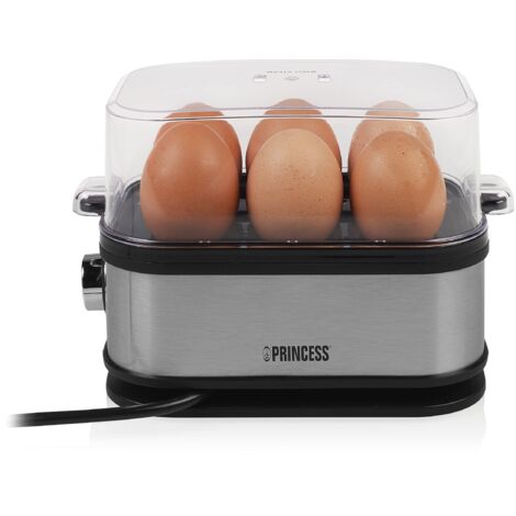 Princess 262046 Pentolino per Uova 6 Uova 400W Nero-Argento