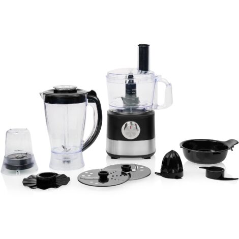 Princess 8-in-1 Food Processor 221054 - Multifunzionale - Frullare, sminuzzare, tagliare, spremere agrumi - 3 livelli di velocità - Include una vasta gamma di accessori - 1000 W