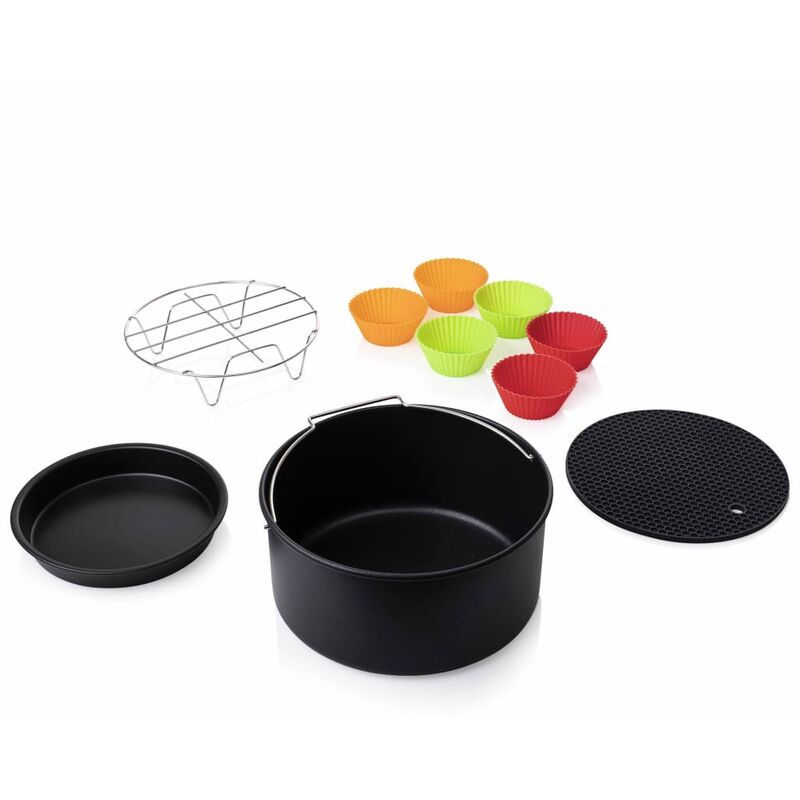 

Princess Accesorios de freidora de aire 10 pzas 3,2L metal y silicona